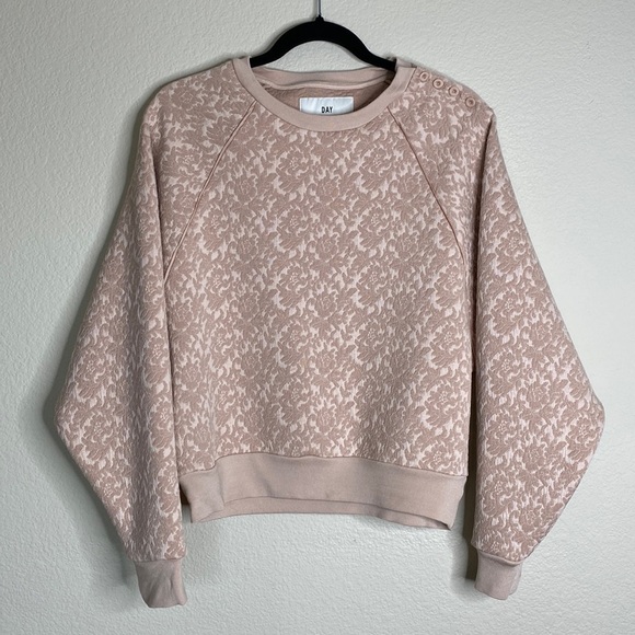 Day Birger Et Mikkelsen crewneck sweater tapestry blush button small - Picture 1 of 6